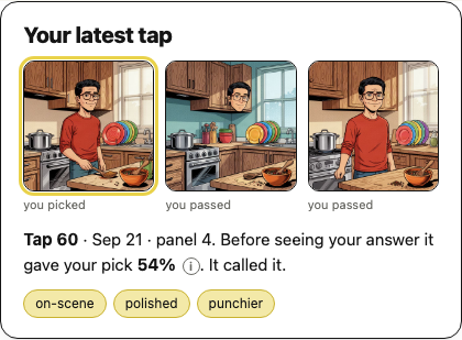 Your latest tap