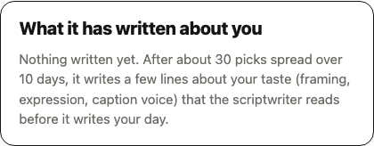 What it has written about you